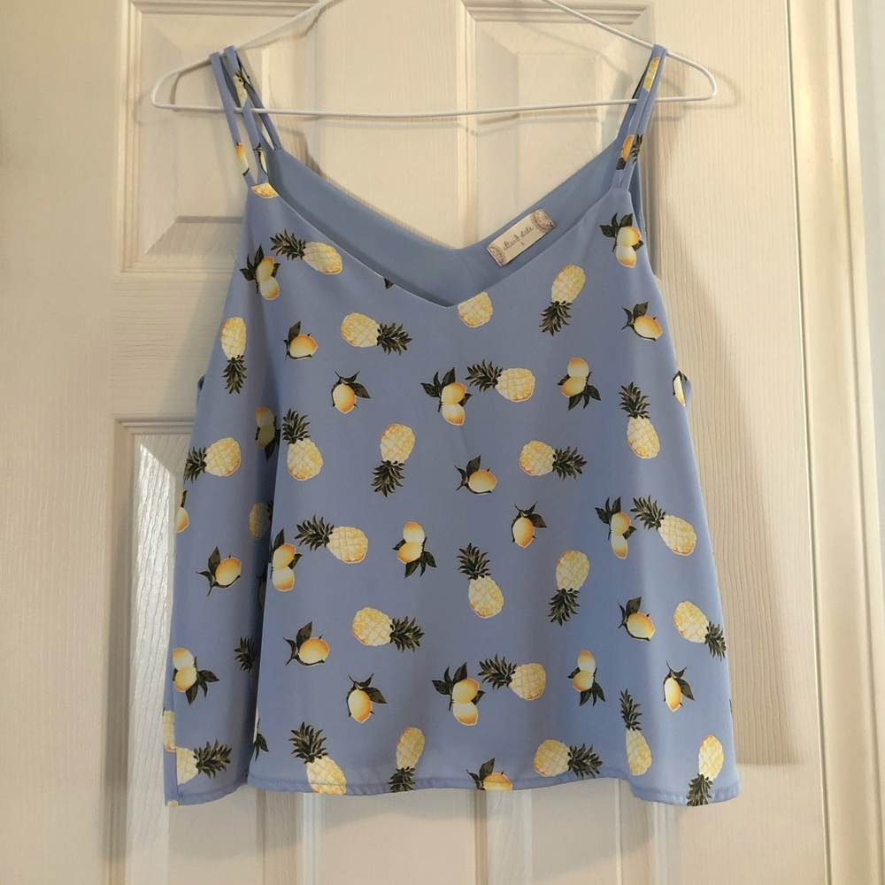 Altar’d State Pineapple and Lemon Tank Top